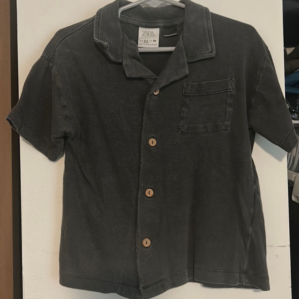 Zara button down short sleeve